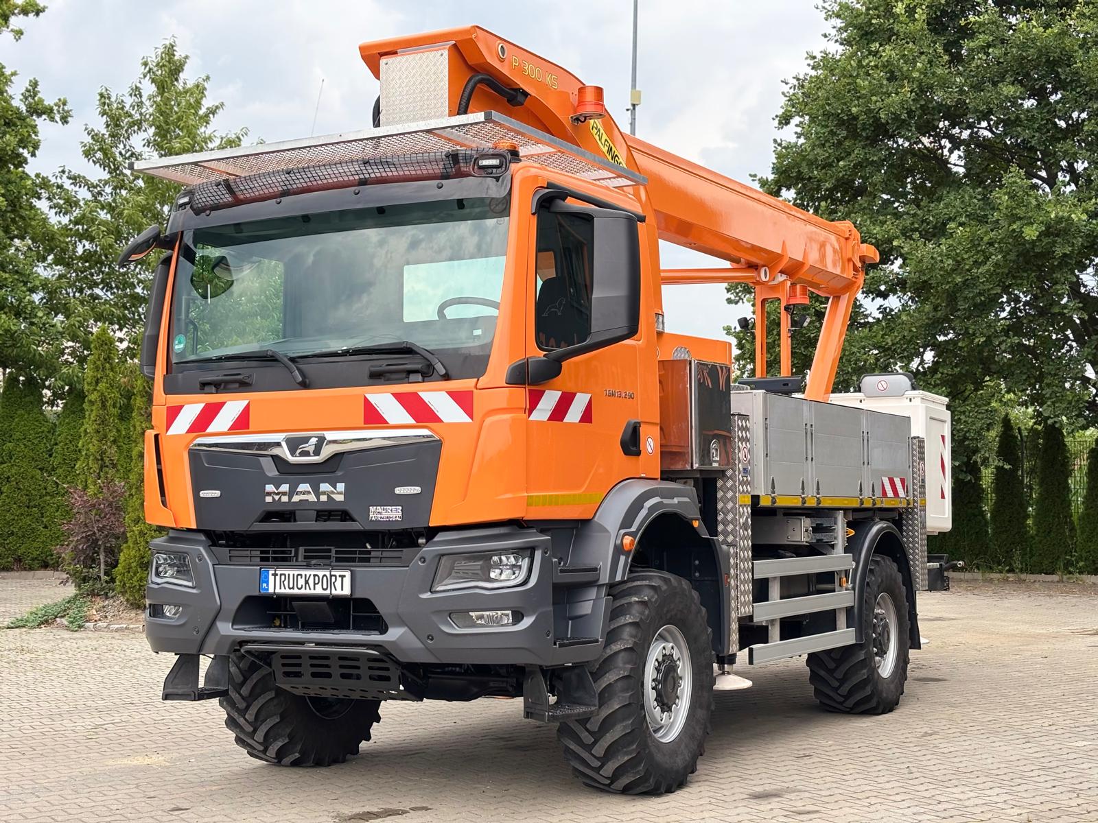 MAN TGM 13.290 4x4 EURO6|PODNOŚNIK KOSZOWY PALFINGER P300 KS